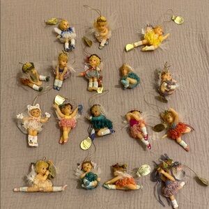 ANGEL TOES Colorful Fairy Ornaments Set. 17 pcs